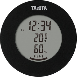 タニタ　デジタル温湿度計　ブラック　ＴＴ－５８５ＢＫ　１個1