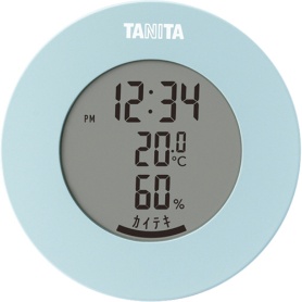 タニタ　デジタル温湿度計　ライトブルー　ＴＴ－５８５ＢＬ　１個