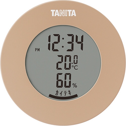 タニタ　デジタル温湿度計　ライトブラウン　ＴＴ－５８５ＢＲ　１個1