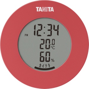 タニタ　デジタル温湿度計　ピンク　ＴＴ－５８５ＰＫ　１個1