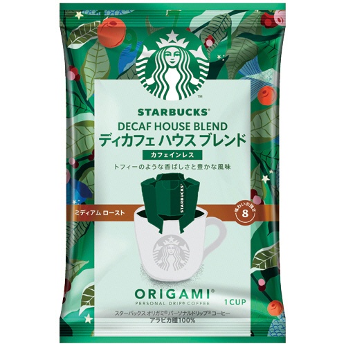 ネスレ　スターバックス　オリガミ　パーソナルドリップ　コーヒー　ディカフェ　ハウス　ブレンド　１箱（４袋）2