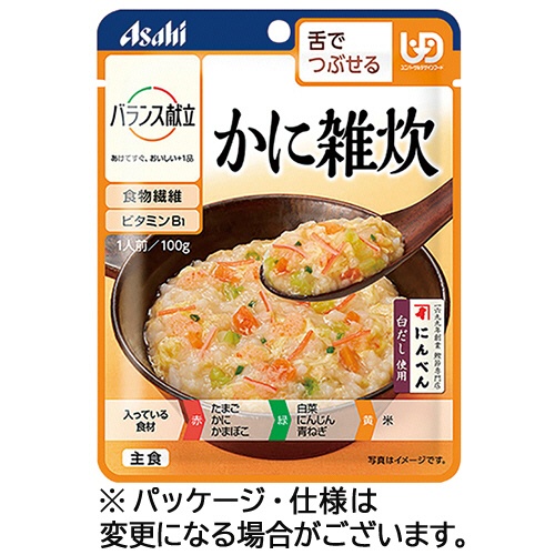 アサヒグループ食品　バランス献立　かに雑炊　１００ｇ　１パック1