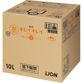 ライオン　キレイキレイ　薬用　泡ハンドソープ　フルーツミックスの香り　業務用　１０Ｌ　１箱