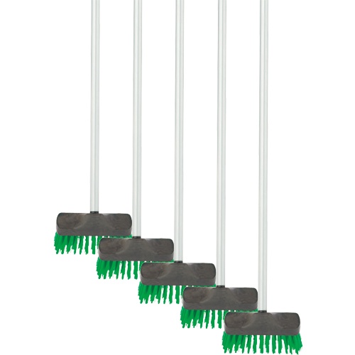テラモト　デッキブラシＥ（スチール柄）　ＣＬ－９８８－２５２－０　１セット（５本）1