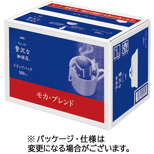 【クリックで詳細表示】味の素AGF ちょっと贅沢な珈琲店 レギュラーコーヒー ドリップパック モカブレンド 7g 1箱(100袋) 764393