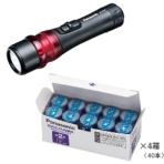 パナソニック　ＬＥＤ非常信号灯　ＢＦ－ＡＧ０１Ｐ＋アルカリ乾電池　エボルタＮＥＯ単２形１０本×４箱　１セット