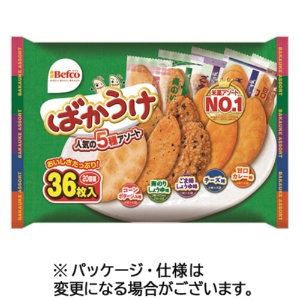 栗山米菓　ばかうけ　アソート　ファミリーサイズ　１パック（３６枚）1