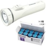 パナソニック　ＬＥＤ懐中電灯＋乾電池エボルタＮＥＯ　単１形４０本　１セット