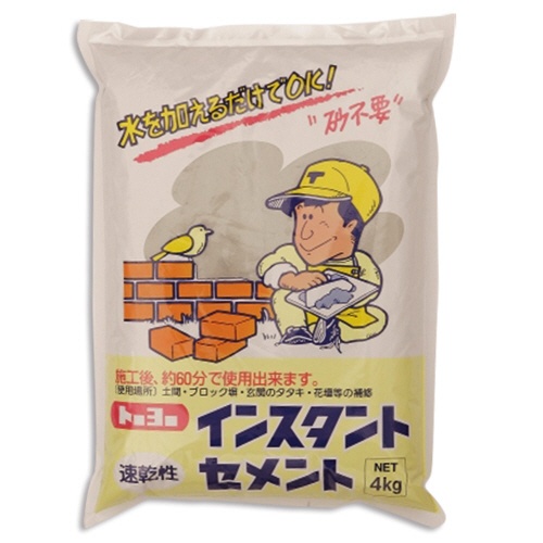 トーヨーマテラン　ＭＡＴＥＲＡＮ　インスタントセメント６０分速乾　灰　４ｋｇ　ＮＯ．５１３０　１袋1