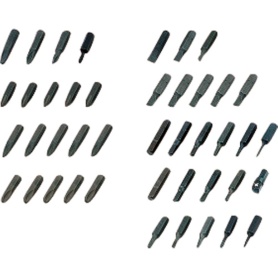 京都機械工具　ＫＴＣ　板ラチェット差替えドライバ用ビットセット（クロスＮｏ２×３０：５コ組）　ＴＤ５２Ｐ　１セット