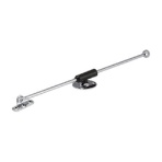 TRUSCO 鉄製前蓋丸棒スライドステー 左右兼用 259mm TS-35-LR 1個
