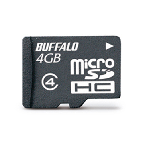 【クリックで詳細表示】バッファロー microSDHCカード 4GB Class4 防水仕様 RMSD-BS4GB 1枚 RMSD-BS4GB