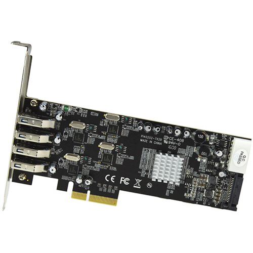 USB 4ポート増設PCIeカード 4個の専用5Gbpsチャネル UASP対応 SATA(15