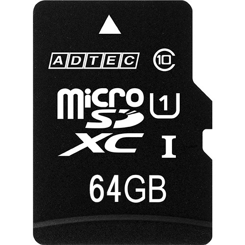 アドテック　ｍｉｃｒｏＳＤＸＣ　ＵＨＳ－Ｉ　６４ＧＢ　Ｃｌａｓｓ１０　ＳＤ変換アダプター付　ＡＤ－ＭＲＸＡＭ６４Ｇ／Ｕ１Ｒ　１枚1