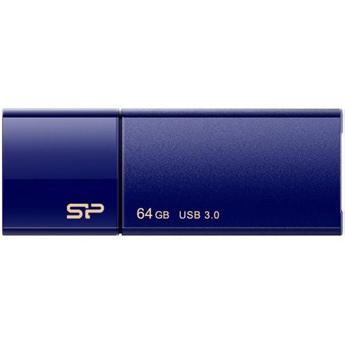 シリコンパワー　ＵＳＢ３．０　スライド式フラッシュメモリ　６４ＧＢ　ネイビー　ＳＰ０６４ＧＢＵＦ３Ｂ０５Ｖ１Ｄ　１個1
