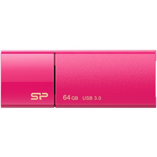 シリコンパワー　ＵＳＢ３．０　スライド式フラッシュメモリ　６４ＧＢ　ピンク　ＳＰ０６４ＧＢＵＦ３Ｂ０５Ｖ１Ｈ　１個1