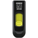 アドテック　ＵＳＢ３．０　スライド式フラッシュメモリ　３２ＧＢ　ブラック＆イエロー　ＡＤ－ＵＳＴＢ３２Ｇ－Ｕ３Ｒ　１個