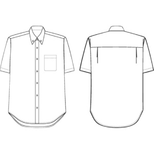 アイトス　ボタンダウンアロハシャツ（カジーマ）（男女兼用）　シーティング　サックス　Ｓサイズ　ＡＺ－５６１１０－００７－Ｓ　１着2