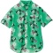 アイトス　ボタンダウンアロハシャツ（カジーマ）（男女兼用）　シーティング　グリーン　Ｓサイズ　ＡＺ－５６１１０－０１５－Ｓ　１着