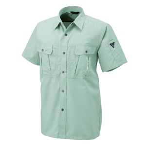 アルトコーポレーション　半袖シャツ　トロピカル　ライトグリーン　Ｓサイズ　ＪＰ－１６０－４－Ｓ　１着1