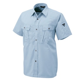 アルトコーポレーション　半袖シャツ　トロピカル　ライトブルー　ＬＬサイズ　ＪＰ－１６０－６－ＬＬ　１着