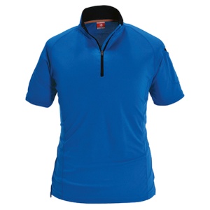 バートル　半袖ジップシャツ　サーフブルー　Ｓサイズ　４１５－４７－Ｓ　１着1