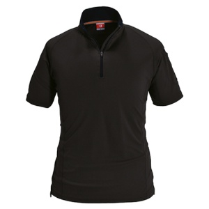 バートル　半袖ジップシャツ　ブラック　ＳＳサイズ　４１５－３５－ＳＳ　１着1