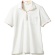 住商モンブラン　ＬＡＵＲＡ　ＡＳＨＬＥＹ　レディースニットシャツ（半袖）　オフホワイト×アメリピンク　Ｍサイズ　ＬＷ２０３－１２－Ｍ　１着1