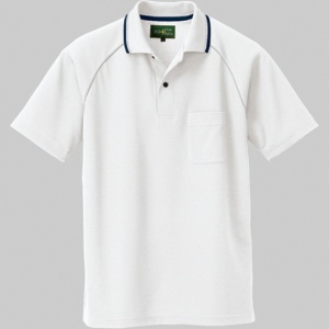 アイトス　制電半袖ポロシャツ（男女兼用）　エコ制電ニット　ホワイト　Ｌサイズ　ＡＺ－５０００５－００１－Ｌ　１着1