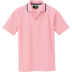 アイトス　制電半袖ポロシャツ（男女兼用）　エコ制電ニット　ピンク　Ｓサイズ　ＡＺ－５０００５－０６０－Ｓ　１着