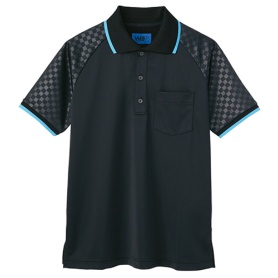 セロリー　ポロシャツ（ユニセックス）　ブラック　ＳＳサイズ　Ｓ－６５３５０－ＳＳ　１着