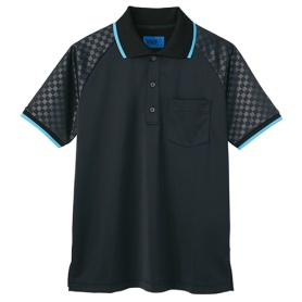 セロリー　ポロシャツ（ユニセックス）　ブラック　Ｓサイズ　Ｓ－６５３５０－Ｓ　１着