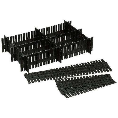 岐阜プラスチック工業　リス　導電性コンテナーＥＣ－２２用仕切り（大）５６１１　導電　ブラック　Ｅ－５６１１　１個1