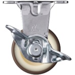 ハンマーキャスター　Ｅシリーズ固定式ウレタン車輪（ナイロンホイール）４０ｍｍ　ＳＰ付　４１５ＥＲ－ＵＲ４０　１個