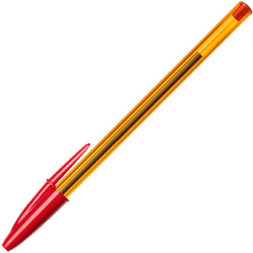ＢＩＣ　油性ボールペン　クリスタル　オリジナルファイン　０．８ｍｍ　赤　ＣＳＴ－ＯＦ０８ＲＥＤＢ２０　１箱（２０本）1