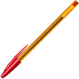 ＢＩＣ　油性ボールペン　クリスタル　オリジナルファイン　０．８ｍｍ　赤　ＣＳＴ－ＯＦ０８ＲＥＤＢ２０　１箱（２０本）
