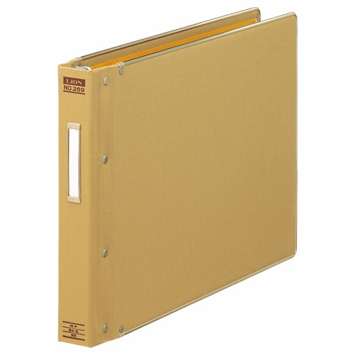 ライオン事務器　バインダー（ＭＰ式）　Ｂ４ヨコ　２６穴　２００枚収容　総布貼り　Ｎｏ．２６９　１冊1