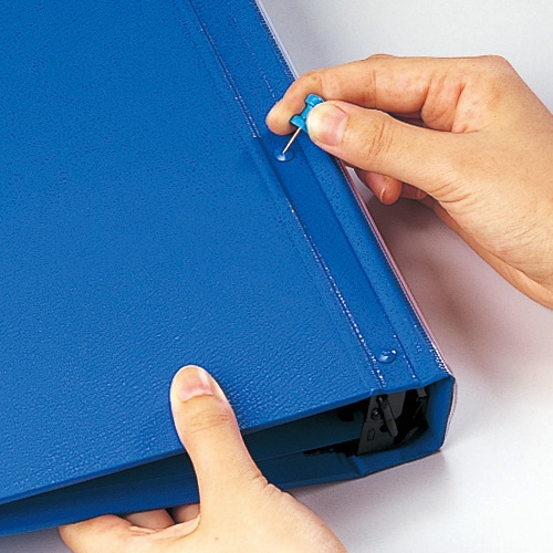 ライオン事務器　バインダー（ＭＰ式）　Ａ４タテ　３０穴　５００枚収容　ＢＤ－３２０Ｋ　１冊2