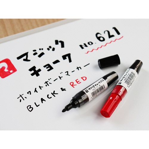 寺西化学　ホワイトボード用マーカー　マジックチョークＮｏ．６２１　赤　Ｍ６２１－Ｔ２　１本3