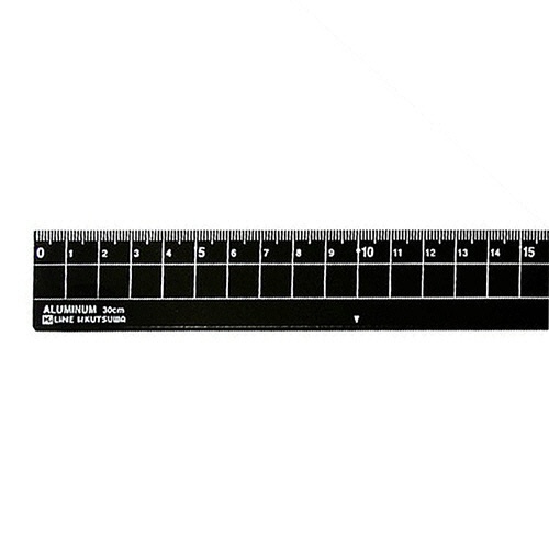 クツワ　アルミ定規　３０ｃｍ　ブラック　ＸＳ０４ＢＫ　１個2