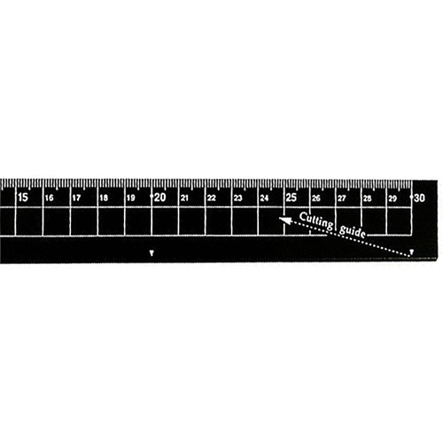 クツワ　アルミ定規　３０ｃｍ　ブラック　ＸＳ０４ＢＫ　１個3