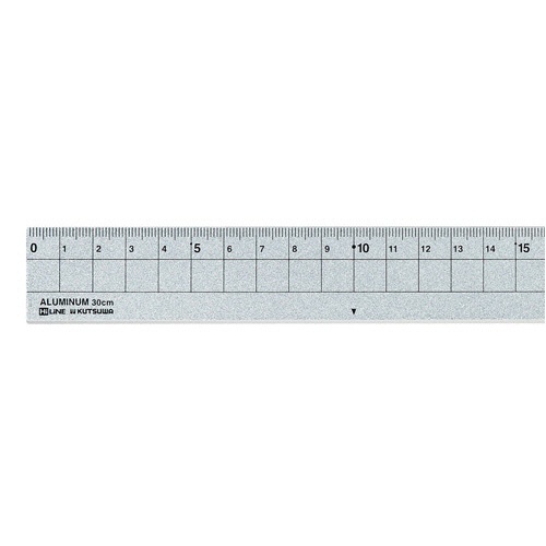 クツワ　アルミ定規　３０ｃｍ　シルバー　ＸＳ０４ＳＶ　１個2