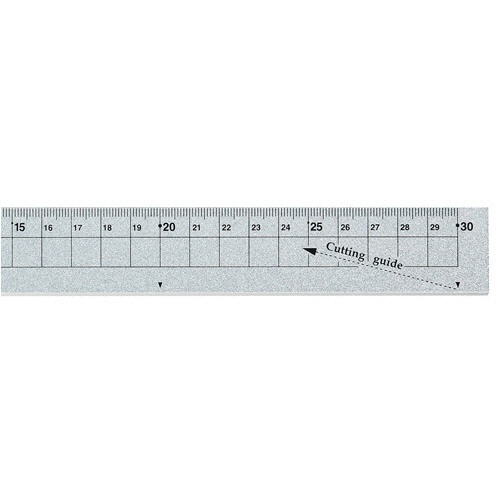 クツワ　アルミ定規　３０ｃｍ　シルバー　ＸＳ０４ＳＶ　１個3