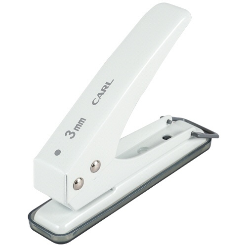 カール事務器　１穴パンチ　穴径３ｍｍ　ホワイト　ＳＤ－１３０－Ｗ　１台1