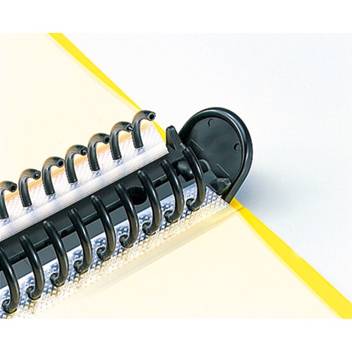 ライオン事務器　クリアーバインダー　Ａ４タテ　３０穴　２０ポケット付属　背幅３０ｍｍ　ブラック　ＣＢ－５４３　１冊2