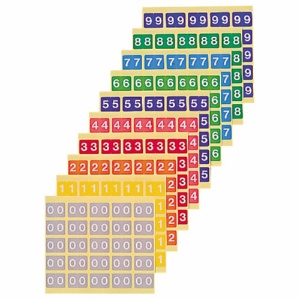 ライオン事務器　カラーナンバーラベルＭ　数字０　ＫＭ－２－０　１パック（２５０片：２５片×１０シート）1