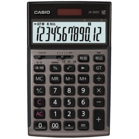 カシオ　本格実務電卓　日数＆時間計算　１２桁　ジャストタイプ　グレージュブラウン　ＪＳ－２０ＤＣ－ＧＢ－Ｎ　１台