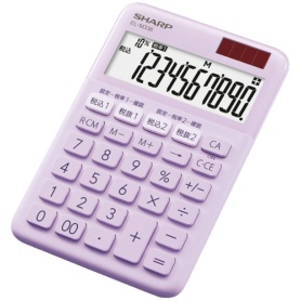 シャープ　カラー・デザイン電卓　１０桁　ミニナイスサイズ　バイオレット系　ＥＬ－Ｍ３３６－ＶＸ　１台