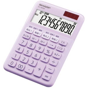 シャープ　カラー・デザイン電卓　１０桁　ミニナイスサイズ　バイオレット系　ＥＬ－Ｍ３３６－ＶＸ　１台1