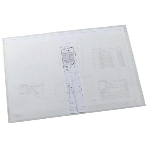 ＴＢＭ　ＬＩＭＥＸダブルホルダー　Ａ４（見開きＡ３）　乳白　ＬＤＰ－Ａ４　１パック（１０枚）3